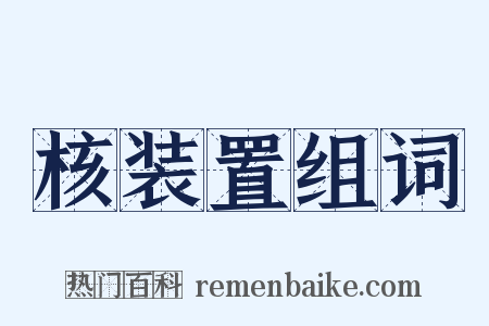核装置组词是什么意思的图片